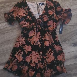 Floral Velvet Dress